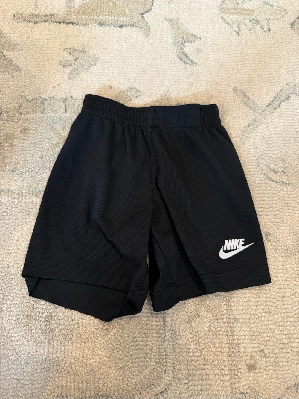 Nike Black Kids Sport Shorts with White Logo